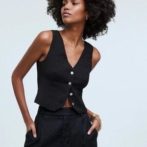 Madewell Katrina Button Down Vest New With Tags